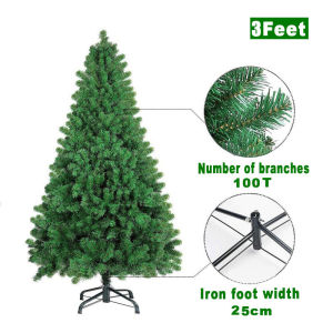 【🥇BUY 1 TAKE 55pcs 】Christmas Tree with decoration for home or Commercial Custom Luxury 5ft/6ft Pure Green Pine Needle Tree With Christmas Lights Snow Stars Balls 150cm、180cm Xmas Tree on Sale