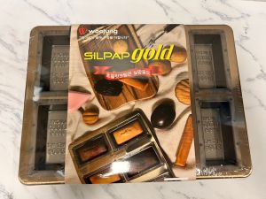 [KOREA WOOJUNG] 8 Cavity Gold Bar shape Mold/SILPAP GOLD gold bar financier Plate /Shipping from KOREA