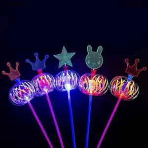 Star ไม้กายสิทธิ์ฮาโลวีนสายรุ้งแอลอีดีฟองสีสันสดใสของเล่นไม้กายสิทธิ์เรืองแสงของเล่นเด็กของเล่นปีใหม่คริสต์มาสปาร์ตี้โปรดปราน