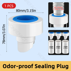 Silicone Odor-proof Sealing Plug Fast Drainage Floor Drain Shower Anti Clogging Water Drainer No Tools Needed Fits 50-75mm Pipe