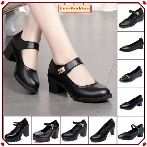 Women Dress/Formal comfortable  soft working shoes Cover HighHeel Kasut Tinggi Perempuan Dinner Wanita