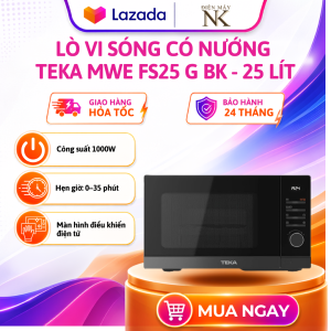 Lò vi sóng kết hợp nướng độc lập TEKA MWE FS25 G BK (112240004) | Dung tích 25L - Bảo Hành 24 Tháng