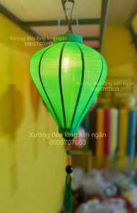 Đèn lồng Hội An chất liệu vải xô cực đẹp 30cm chuyên trang trí nhà cừa nhà hàng khách sạn treo tết