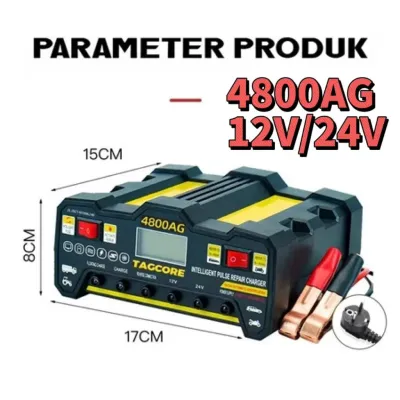 12V/24V/Charger Otomatis Aki/600W/4800AG/Smart Battery Charger Mobil Motor/Mobil Motor Kapal Truk utomatic Fast Smart Charger/ase Aki Mobil/Case Aki Motor