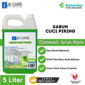 Sabun Cuci Piring Jeruk Nipis 5 Liter Dishwash Membersihkan Noda Peralatan Makan