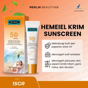 HEMEIEL - Sunscreen UV Defender Protector SPF50+ PA+ Face & Body Whitening Sunblock Pelembab Mencegah Kerusakan Kulit mengandung centella Serum (COD)