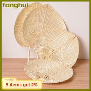 fanghui Pushan Arts Hand Made Fan Peach Shaped Bamboo Fan Summer Cool Air Fan DIY