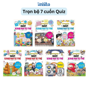 Trọn bộ 7 cuốn Quiz Khoa học kì thú - phát hành tháng 1 - 2026: Robot Bí quyết học tập Hình học Mật mã - Kim Đồng