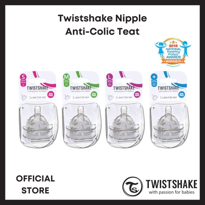 【Optimization】 Twistshake Nipple Anti-Colic Teat | Lazada PH