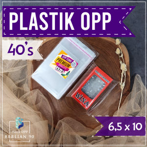 Plastik Opp 65 x 10 cm Tebal 40s micron isi 100 lembar