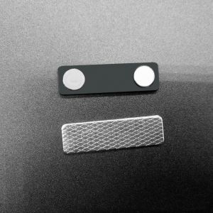 10pcs 45*13mm Magnetic Metal Badge Magnetic Nameplate With Adhesive Metal Fastener For ID Card