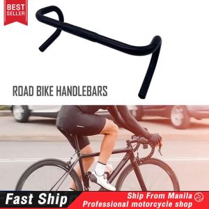 COD Road Bicycle Handlebar 25.4mm Aluminum Alloy Racing Road Bike Bicycle Parts 420mm Monqiqi