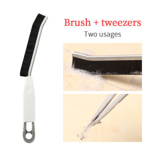 【Free Gift】9/7 Inch Industrial Cleaning Brush Brass Nylon Stainless Steel Wire Hard Bristle Brush Rust Remover Cleaning Gap Brush Hand Tools