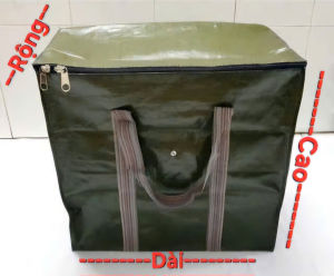 [HCM]Túi bạt xanh rêu loại dày đựng quần áo và hàng hóa nhiều kích thước lựa chọn.
