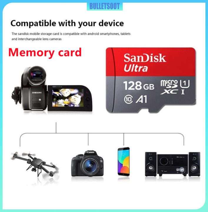 SanDisk Memory Card 16GB 32GB 64GB 128GB 256GB 512GB Flash Card 32GB  High-speed TF Card Dedicated Monitoring Camera 16GB 64GB High-speed Mobile  Phone Memory Card Dash Cam 256GB