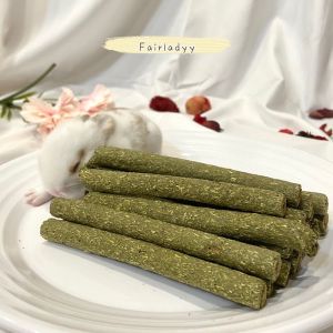 UPGRADE SIZE* Molar grass stick timothy alfalfa fruit tree rye rabbit guinea pig chinchilla hamster food snack chew 20pcs