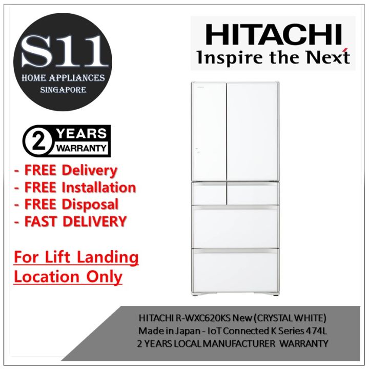 HITACHI R-WXC620KS New Made in Japan - IoT Connected K Series 474L