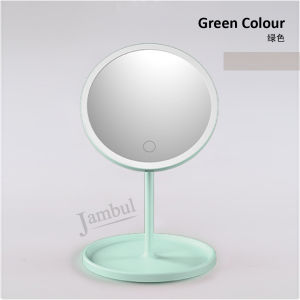 LED 3 color light Makeup Mirror Professional Portable USB Charge Mirror Bulbs Vanity LED 三色充电携带式化妆镜带台灯