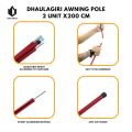 Awning Pole Dhaulagiri -Tiang Flysheet Double Dhaulagiri - Tarp Pole - Tiang Alumunium Alloy Ultralight. 