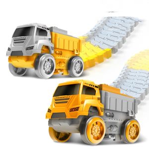 DVFDA Climbing Track Track Car Train Toys Electric Railcar Puzzle Toys Electric Track Toy Christmas Educational Kids Car Engineering Birthday Gift
