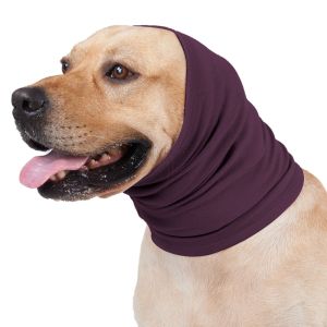 OUTOPEN Elastic Dog Calming Earmuffs Headband Warm Pet Ear Cover Pet Supplies Breathable Pet Neck Gaiter Outdoor Travel