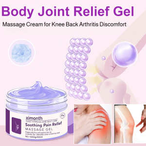 Joint Pain Relief Gel Fast-Acting Massage Cream for Knee Back Arthritis Discomfort Soothing Gout Muscle Support