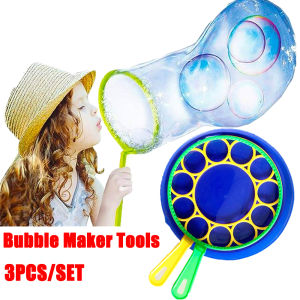 TWCEJE168 Bubble For Kids 3Pcs/Set Colorful Children Summer For Kids Giant Games Magic Big Bubble Bubble Wand Tool Bubble Blow Maker Bubble Blower