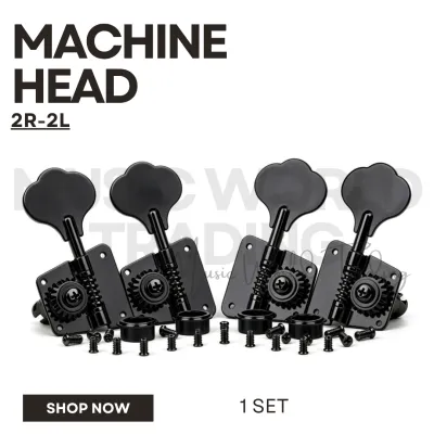Bass Tuning Pegs Machine Head 2L & 2R ( Black )