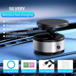 Intelligent Mobile Phone Car Holder Vacuum Magnetic Suction  Folding Bracket for iPhone Smartphone Support For Navigation Live