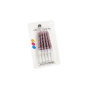 LD-C1149 Lilin Ulang Tahun Spiral Kecil Isi 10Pcs Birthday Candle / Lilin Ulir Metalik Warna Warni