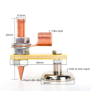 Kẹp Mát Nam Châm 300A|Kìm Kẹp Mát Máy Hàn Điện Que Mic | Hàng Tốt Lực Hút Mạnh-Kìm Kẹp Mát Máy Hàn Điện Que Mic BAUHO