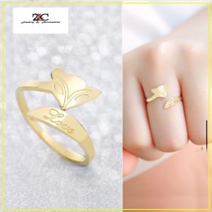 NHẪN TITAN CON CÁO HỒ LY FREE SIZE CAO CẤP KHÔNG ĐEN