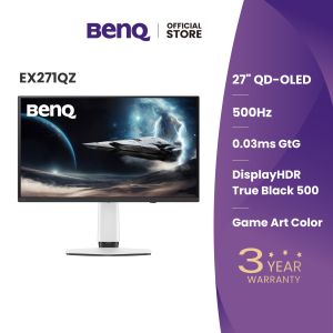 BenQ EX271QZ 27" 2K 500Hz OLED 0.03ms GTG HDR10 Glossy Anti-Reflection MOBIUZ Gaming Monitor