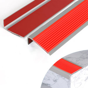 Karet Ujung Tangga Lis Tangga Pengaman Anti Slip Type L Import Stepnosing Karet Dengan Perekat 3M