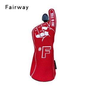 Golf Wood Cover Knitted Material Finger Appearance Style for Driver Fairway Hybird Wood Club Cover Golf Training Accessorie