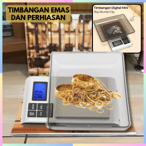 FAST DELIVERY Timbangan Emas Dapur dan Perhiasan Mini Digital Multifungsi Akurat 3kg 0.1g