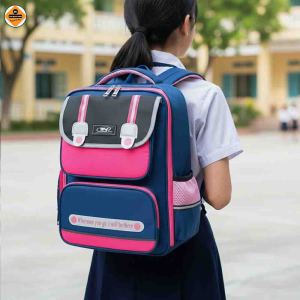 Balo Học Sinh Chống Gù Nữ Cao Cấp Xinh Xắn Dễ Thương TNBags Smart Pink TN.B.3112 Màu Hồng Nhiều Ngăn Tiện Dụng Chống Nước Chống Sốc Mở Rộng 180 Độ!