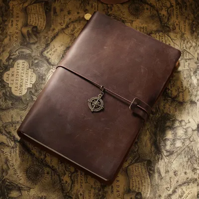 （Local stock）LORDWEY | Leather Head Layer Notebook Notebook Notebook Travel Notebook Cowhide Diary Vintage Notebook Notebook Notebook