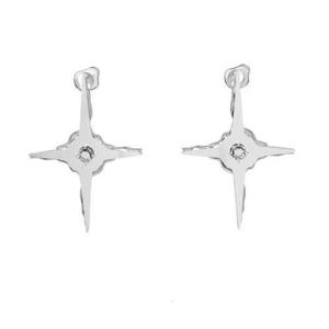 Dainty Stud Earring Shiny-Cross Rhinestone-Pendant Dabgle Earring Fashion Simple Minimalist Earring Ornament