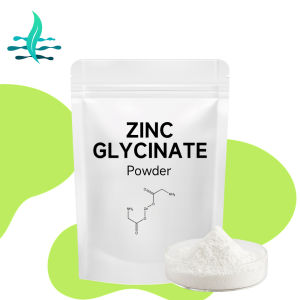 Kẽm glycinate cấp thực phẩm (CAS: 14281-83-7) — Kẽm chelate axit amin tinh khiết cao Một thành phần dễ hấp thụ để tăng cường dinh dưỡng trong thực phẩm.