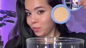 Matte ion Pressed Powder Oil Control Face Pressed Powder Waterproof Long Lasting Finishing Compacto to Achieve a Flawless Matte Complexion (2pcs Natural Beige 0.35 FL OZ)