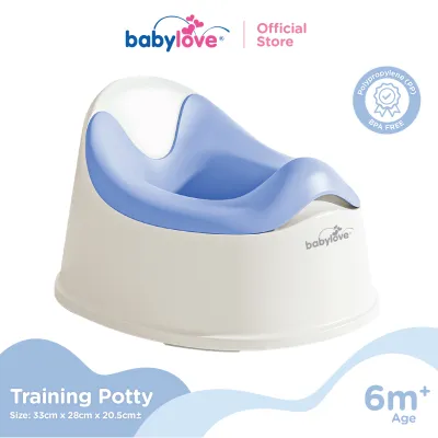 Babylove Baby Potty (Blue/Pink) (21cm x 33cm x 28cm) Polypropylene (PP) BPA-free