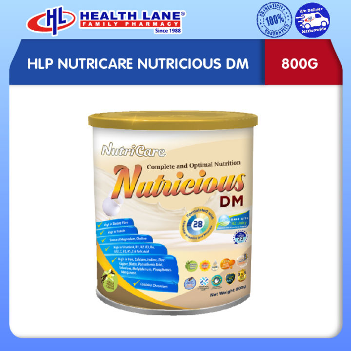 HLP NUTRICARE NUTRICIOUS DM (800G) MILK POWDER - MALT & VANILLA FLAVOUR ...