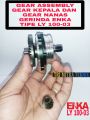 SPARE PART GEAR KEPALA DAN GEAR NANAS SATU SET UNTUK MESIN GERINDA ENKA TIPE LY 100-03 GEAR ASSEMBLY-GEAR PINION LY 100-03. 