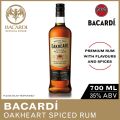 BACARDI Oakheart - 700ml / 70cl, 35% ABV - Gluten Free Spiced Rum Aged in Oak Barrels. 