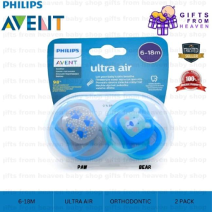 AVENT SOOTHER ULTRA AIR 6-18M PAW & BEAR SCF085/03