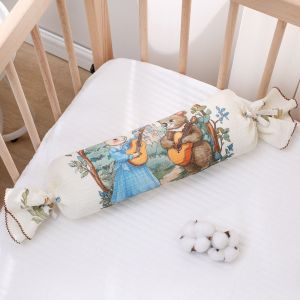 WNDR Guling Bayi Newborn Empuk Lembut 40x13 cm Sarung Katun Premium Motif Lucu | Bantal Bayi Newborn