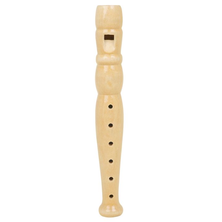 6Hole Recorder Wooden SixHole Piccolo Beginners Playing Musical