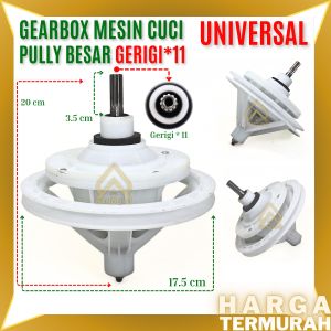 GEAR BOX MESIN CUCI UMUM PB Z11 | GEARBOX MESIN CUCI GIGI 11 PULLY BESAR | GIRBOX PULY BESAR | GERBOX *11