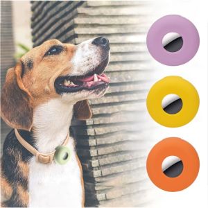 DFVDSPW Anti-loss Portable Airtags Accessories for Kid Pet Cat Locator Protective Sleeve Airtag Case Dog Collar Clip Cover Air Tag Holder